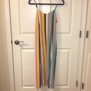 Xhiliration multi color maxi dress